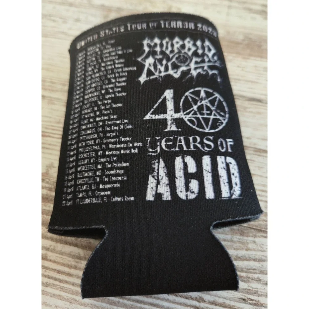 Morbid Angel Koozie 40 Years of Acid 2023 Tour of Terror Death Metal Concert